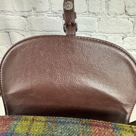 Glen Appin of Scotland Harris Tweed Torridon Wool Multi Plaid Shoulder Bag NWOT - Picture 9 of 14